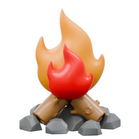 Campfire  3D Icon