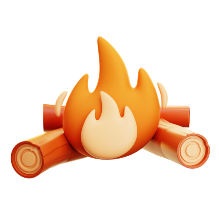 Campfire  3D Icon