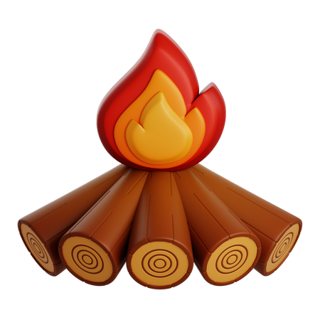 CAMPFIRE  3D Icon