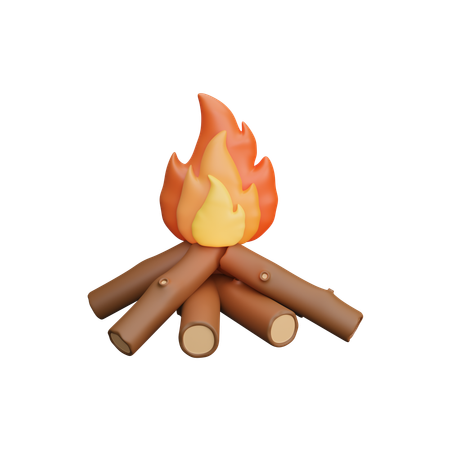 Campfire  3D Icon