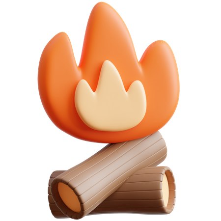 Campfire  3D Icon