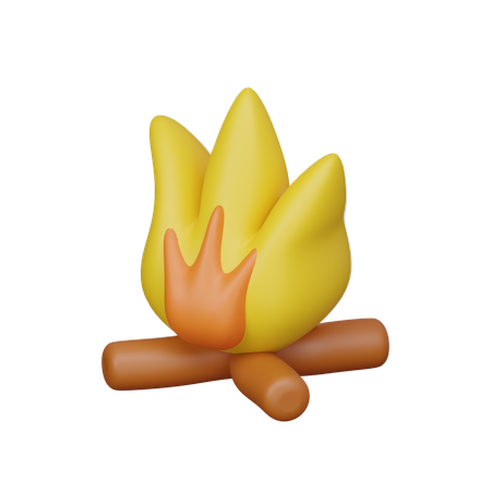 Campfire  3D Icon