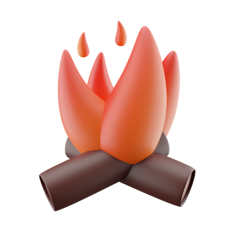 Campfire  3D Icon