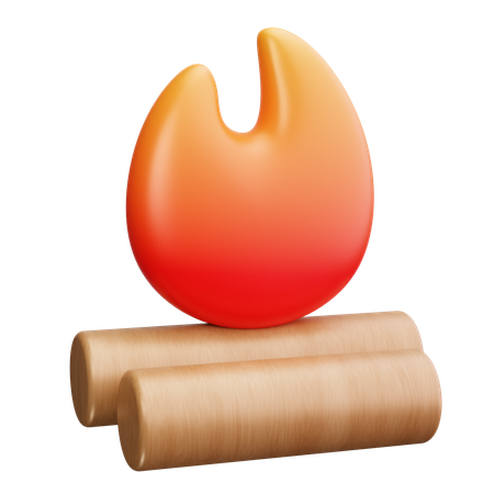 Campfire  3D Icon