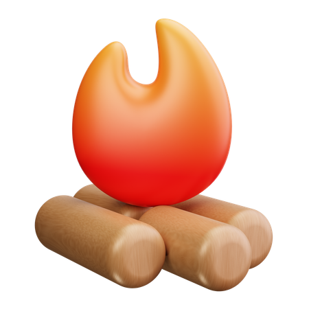 Campfire  3D Icon