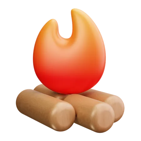 Campfire  3D Icon