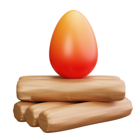 Campfire  3D Icon