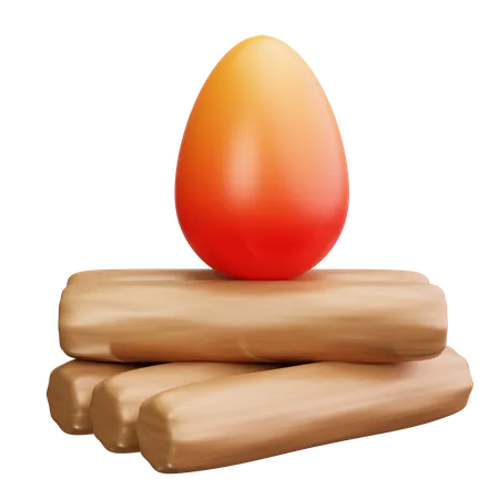 Campfire  3D Icon