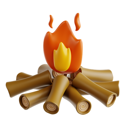 Campfire  3D Icon