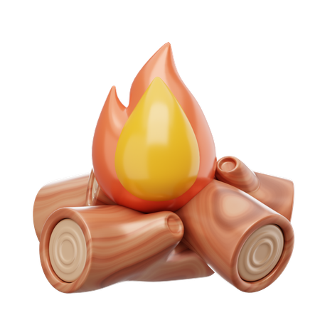 Campfire  3D Icon