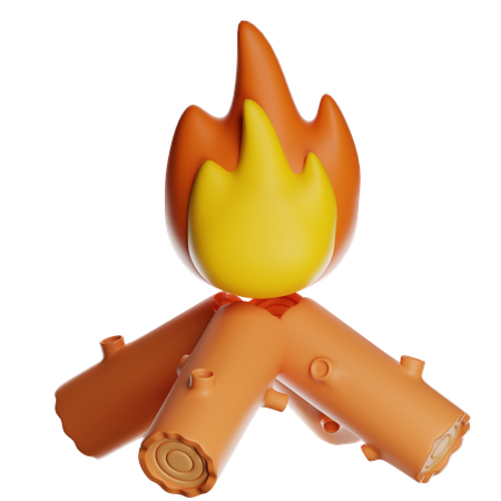 Campfire  3D Icon