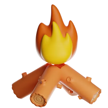 Campfire  3D Icon