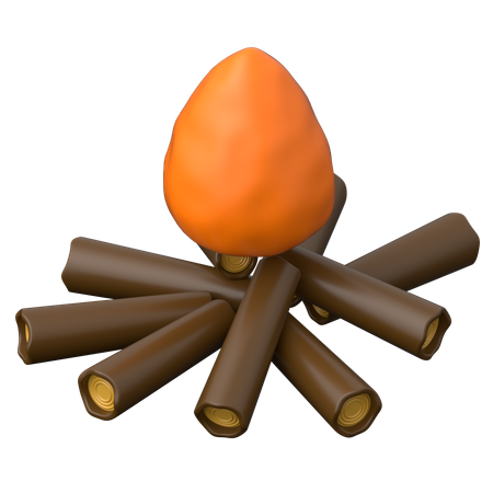 Campfire  3D Icon