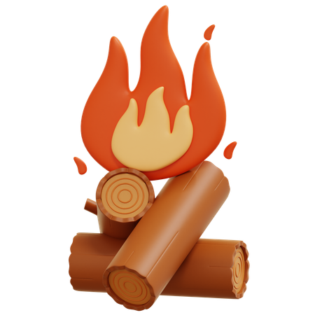 Campfire  3D Icon