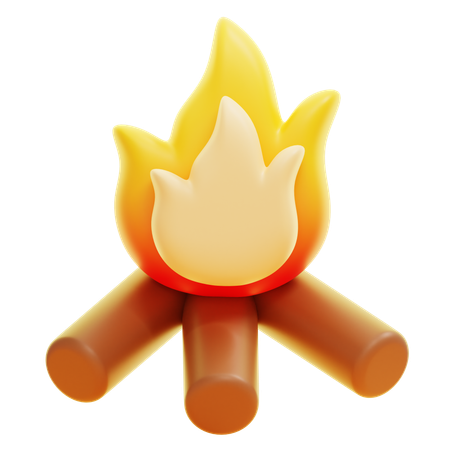 CAMPFIRE  3D Icon