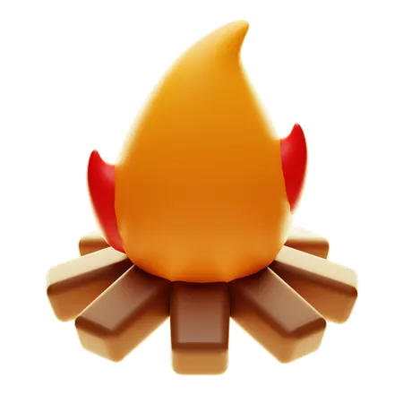 Campfire  3D Icon