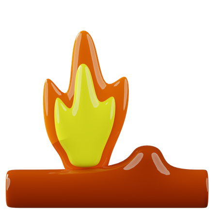 Campfire  3D Icon