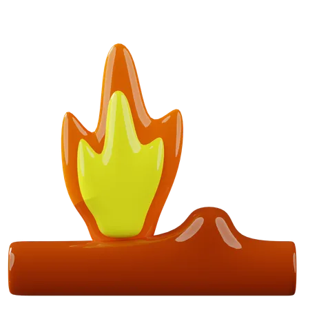 Campfire  3D Icon