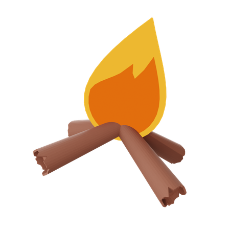 Campfire  3D Icon