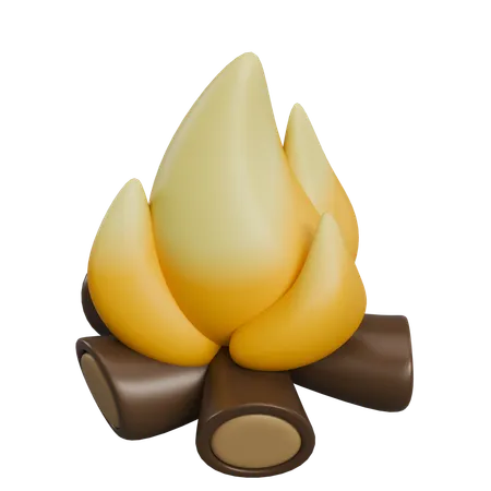 Campfire  3D Icon