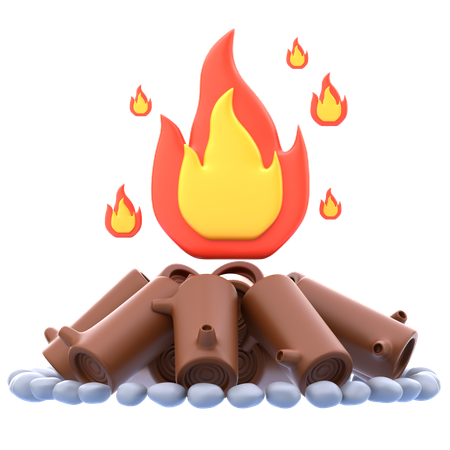 Campfire  3D Icon