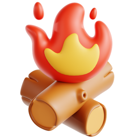 Campfire  3D Icon