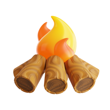 Campfire  3D Icon