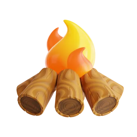 Campfire  3D Icon