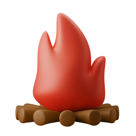 Campfire  3D Icon
