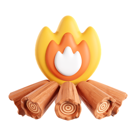 Campfire  3D Icon