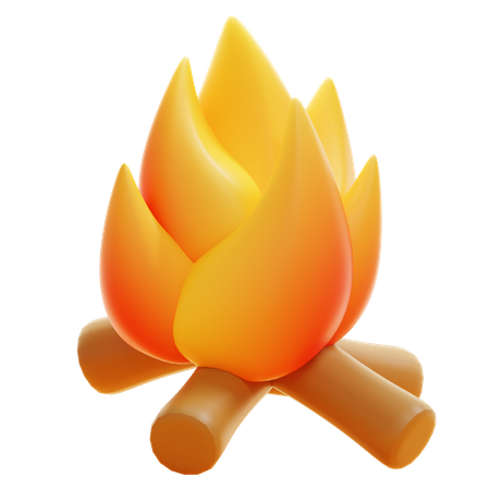 CAMPFIRE  3D Icon