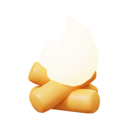Campfire  3D Icon
