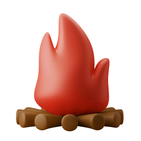 Campfire 3D Icon