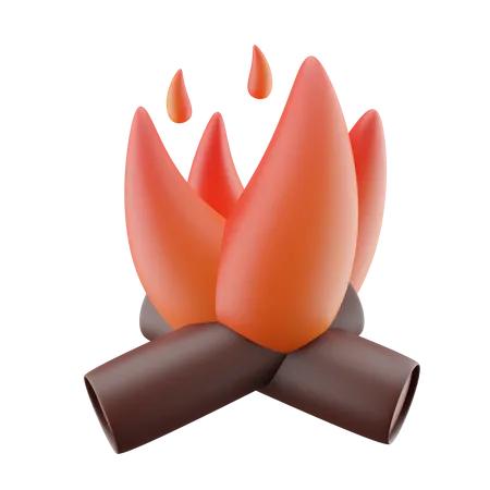 Campfire 3D Icon