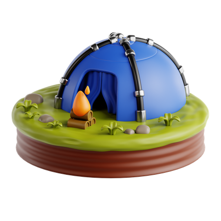 Camping  3D Icon