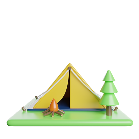 Camping  3D Icon