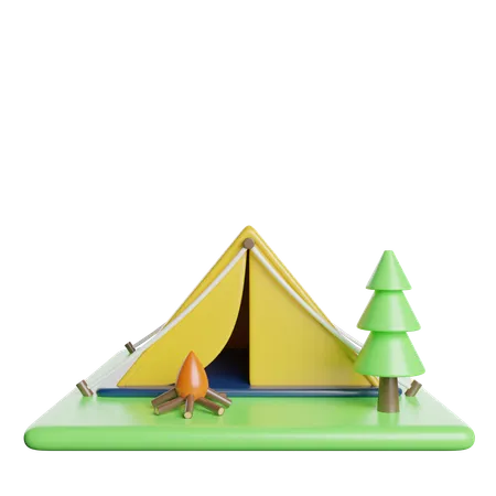 Camping  3D Icon