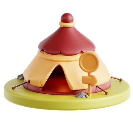 Camping  3D Icon