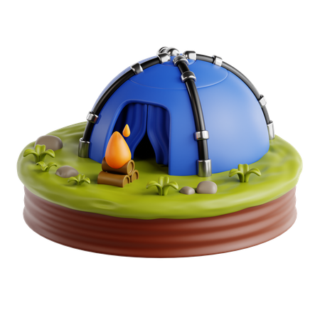 Camping  3D Icon