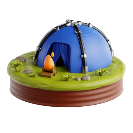 Camping  3D Icon