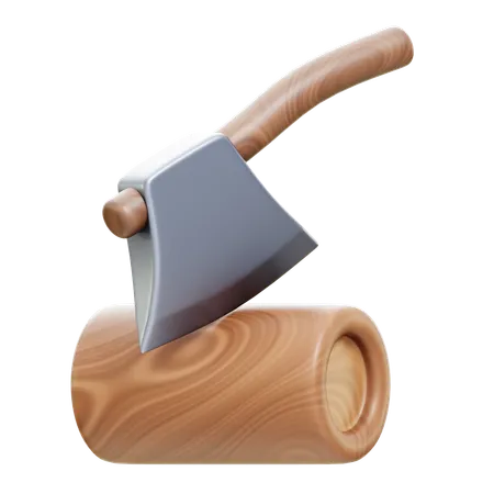 Camping Axe  3D Icon