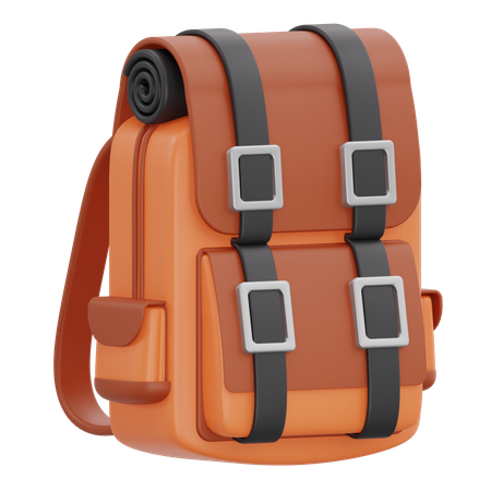 Camping Backpack  3D Icon