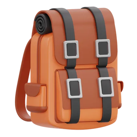 Camping Backpack  3D Icon