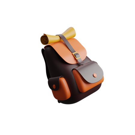 Camping Backpack  3D Icon