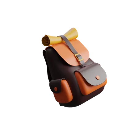 Camping Backpack  3D Icon