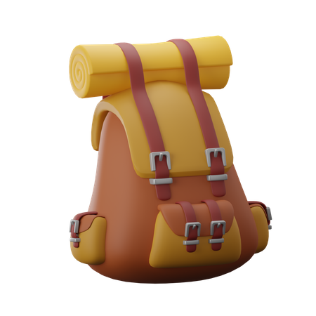 Camping Backpack  3D Icon