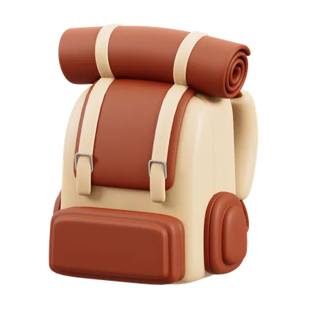 Camping Backpack  3D Icon