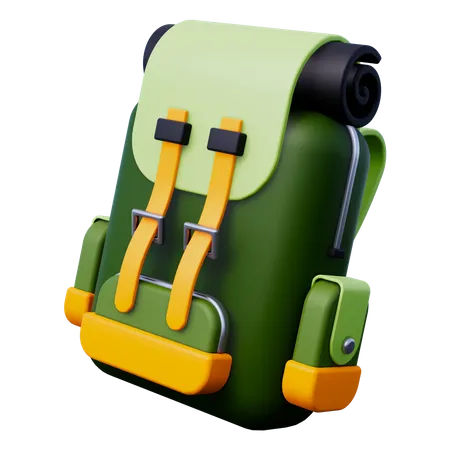 Camping Backpack  3D Icon