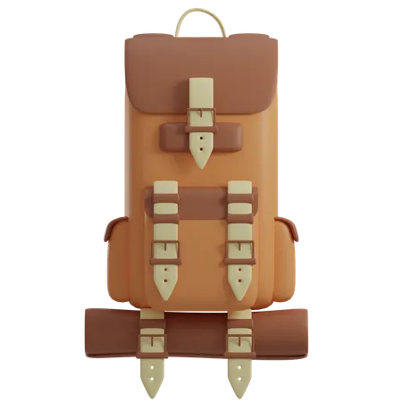 Camping Backpack  3D Illustration