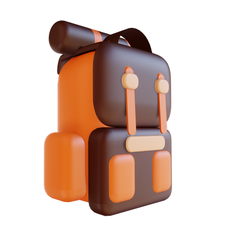 Camping Backpack  3D Illustration